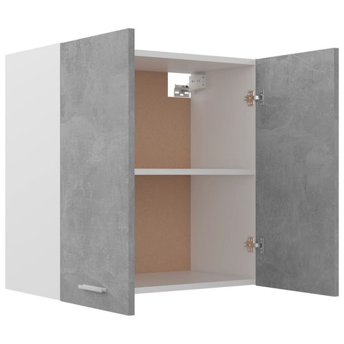 Hanging Cabinet Wall Mount Modern Cupboard With 2 Shelves Storage Organizer - Picture 5 of 9