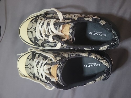 Coach Sneakers Black Women 8 - Picture 6 of 7