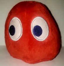 Toy Factory Ms Pac Man Blinky Plush 5" Red Ghost Bandai Namco Video Arcade Game