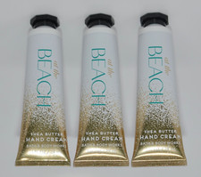 3 BATH BODY WORKS AT THE BEACH HAND CREAM LOTION SHEA BUTTER TRAVEL SIZE 1 OZ