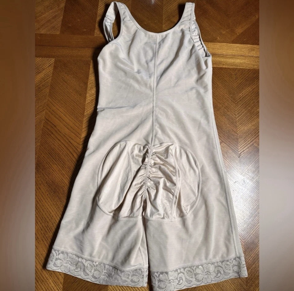 Mujer Prendas moldeadoras Control Abdomen Body Modelador Cintura Entrenador Faja Talla L Crema Foto 4 de 4