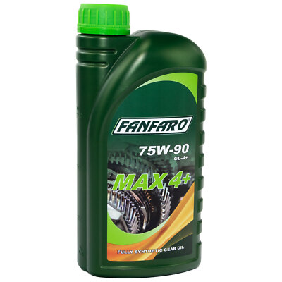 FANFARO Getriebe Öl MAX 4+ 75W-90 GL-4+ API GL44 Schaltung 1 Liter Schaltöl Oel