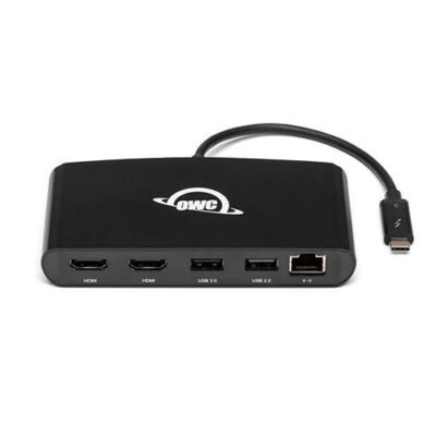 OWC 5 Port Thunderbolt 3 min Dock 2 x HDMI verfügt über 2 x HDMI 4K60 USB 3 USB 2