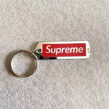 Supreme S/S 2013 Metal Tag Keychain 1 Red Polished Box Logo Brand New