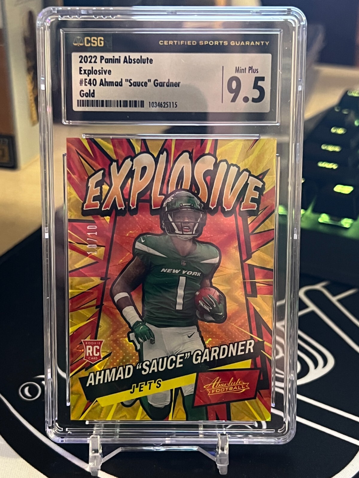 Sauce Gardner Panini Absolute Explosive #E40 Gold