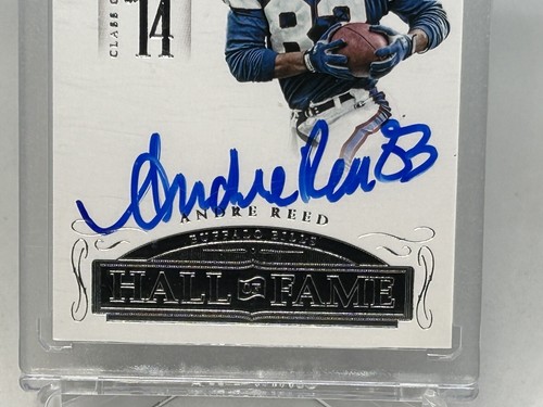 Panini Flawless Blue On Card Autograph AUTO Bills Andre Reed 2/2!!! 2015 SP - Picture 6 of 12