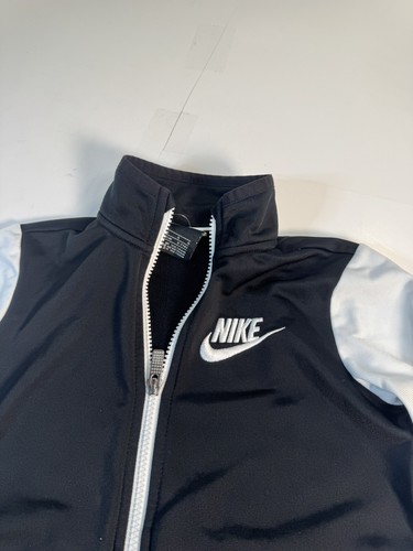 Nike Track Jacket Toddler Boys 7 Large Sportswear Just Do It Full Zip Black - Picture 5 of 7