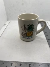 Newport RI Coffee Mug Pineapple Ship Rhode Island 90-994F