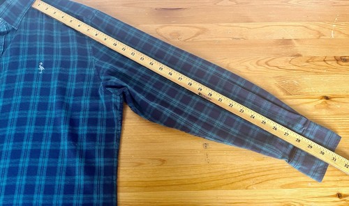 TAILORBYRD Flannel Shirt Mens Large Blue Green Plaid Button Up Lightweight EUC - Picture 21 of 23