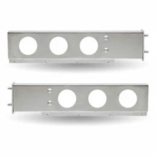 TRUX TU-9209 Flat Top Mud Flap Hanger Pair with 3 3/4" Bolt Spacing & 4" Holes