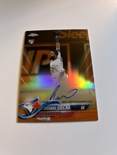 Richard Urena 2018 Topps Chrome Orange Refractor Auto Card /25