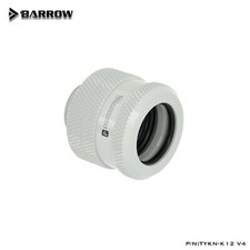 Barrow G1/4" to 12mm Hard Tubing Compression Fitting 12mm OD Rigid TUBE White