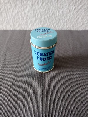ALTE PENATEN PUDERDOSE - REKLAME DR. MAX RIESE -