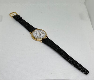 Vintage 1986 Movado Annual Triple Calendar Moon Phase 87-03-86