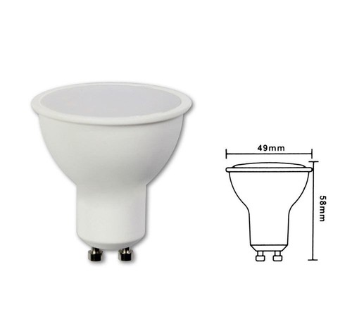FARETTO LED 8 W GU10 A INCASSO LAMPADINA LUCE CALDA 3000K - Foto 3 di 3