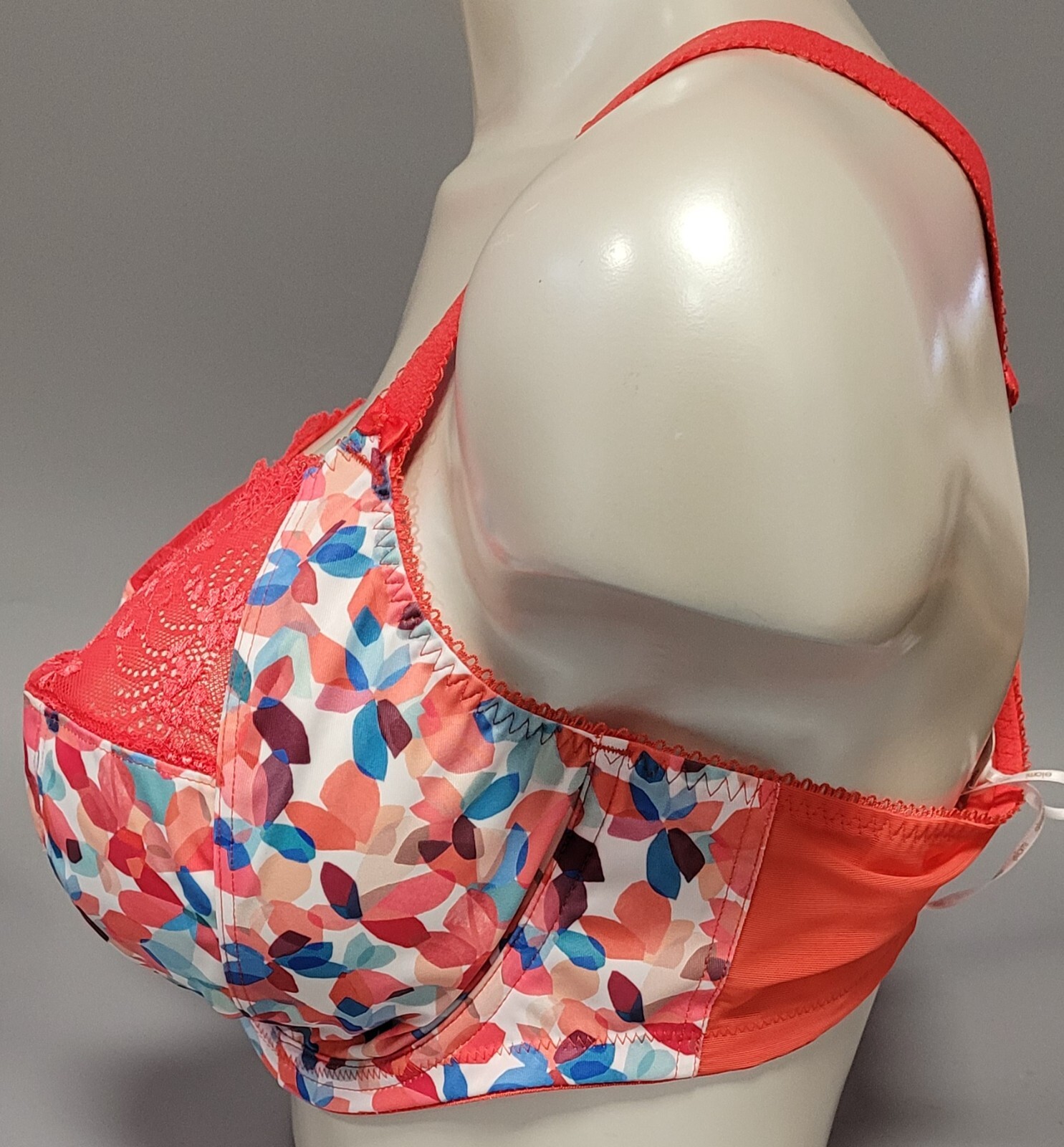 ELOMI Bra 42DD Red Multi Full Cup Underwired Non Padded Morgan EL4110 BNWT image 3