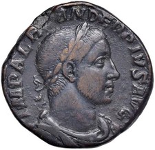 SC-Roma-Alejandro Severo. Sesterzio. 235 d.C. Roma. MBC+/VF+ rame 20,75 g.