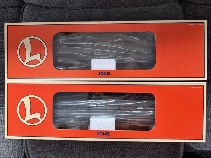 Lionel 6-19066 Heavyweight Pullman 2 Car set WILLOW RIVER/VALLEY