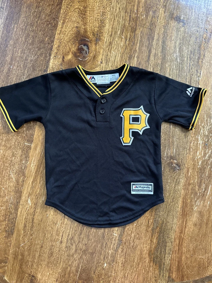 Camiseta deportiva 100 % auténtica Majestic - Piratas de Pittsburgh Andrew McCutchen 2T niño Foto 2 de 4