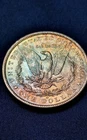1900-O Morgan Dollar - Uncirculated:  Reverse Rainbow Toned
