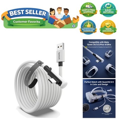 Durable USB 3.0 Link Cable for Oculus Quest 3/2, PC VR Ready Accessory