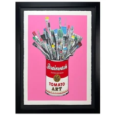 Mr. Brainwash, "Tomato Pop (Pink)" Framed Limited Edition Studio Proof Hand-Fini