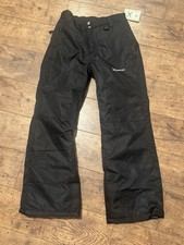 ARCTIX Kids Snow Pants Reinforced Knees Seat Black Large L 14/16 Winter NWT 5K