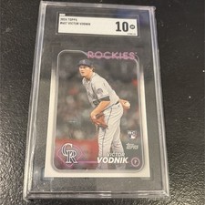 Victor Vodnik SGC 10 2024 Topps Series 2 Rookie Card RC #607. rookie card picture