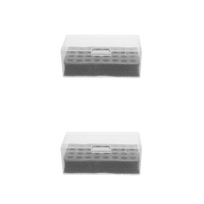 2 Pieces Batterien Organizer Aufbewahrungsbox Aa Aaa Batteriespeicher