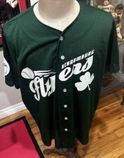 Schaumburg Flyers Brett Weber Signed St Patricks Day Game Worn Baseball Jersey