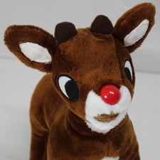 Original Rudolph The Red Nosed Reindeer Plush Nose Lights Up