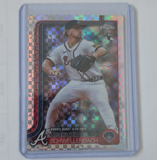 Topps 2024 Chrome Update X-Fractor Spencer Schwellenbach RC Debut USC132 Braves