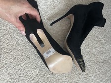 Karen Millen Suede Sock Ankle Boots Size 6 EU 39 Brand New