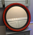 Ikea Red Tyre Mirror Round