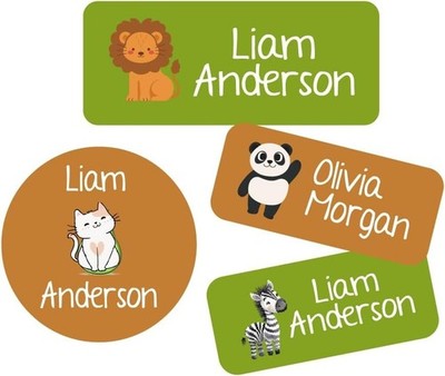 StickerJet Personalized Daycare Name Labels for Kids   133+ Custom Stickers