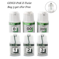 Gingi-Pak Max Z-Twist Dental Gingival Retraction Cord Packing 0,00,000,1, 2 ,3