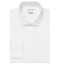 Calvin Klein Men Infinite Color Regular Fit Dress Shirt White Size 16-16.5/32-33