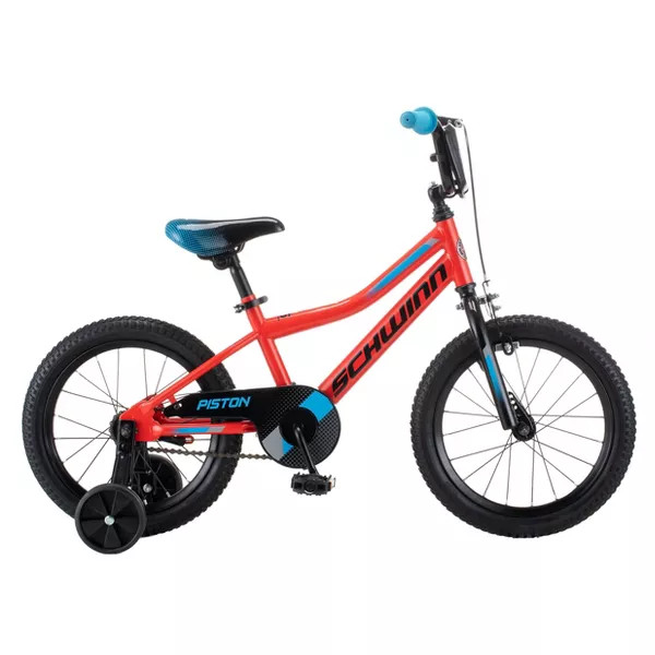 SCHWINN PISTON 16" KIDS' BIKE - BLACK/BLUE/RED
