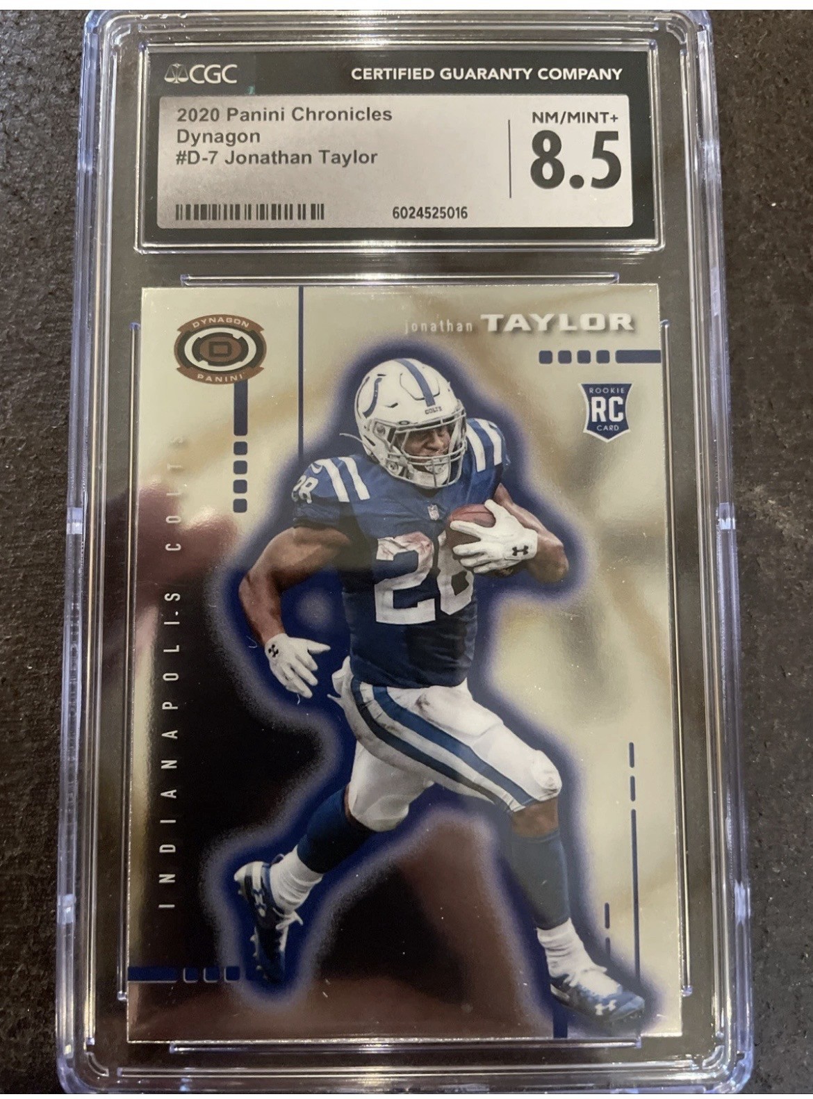 2020 Panini Chronicles - Dynagon Rookies Jonathan Taylor #D-7 (RC)