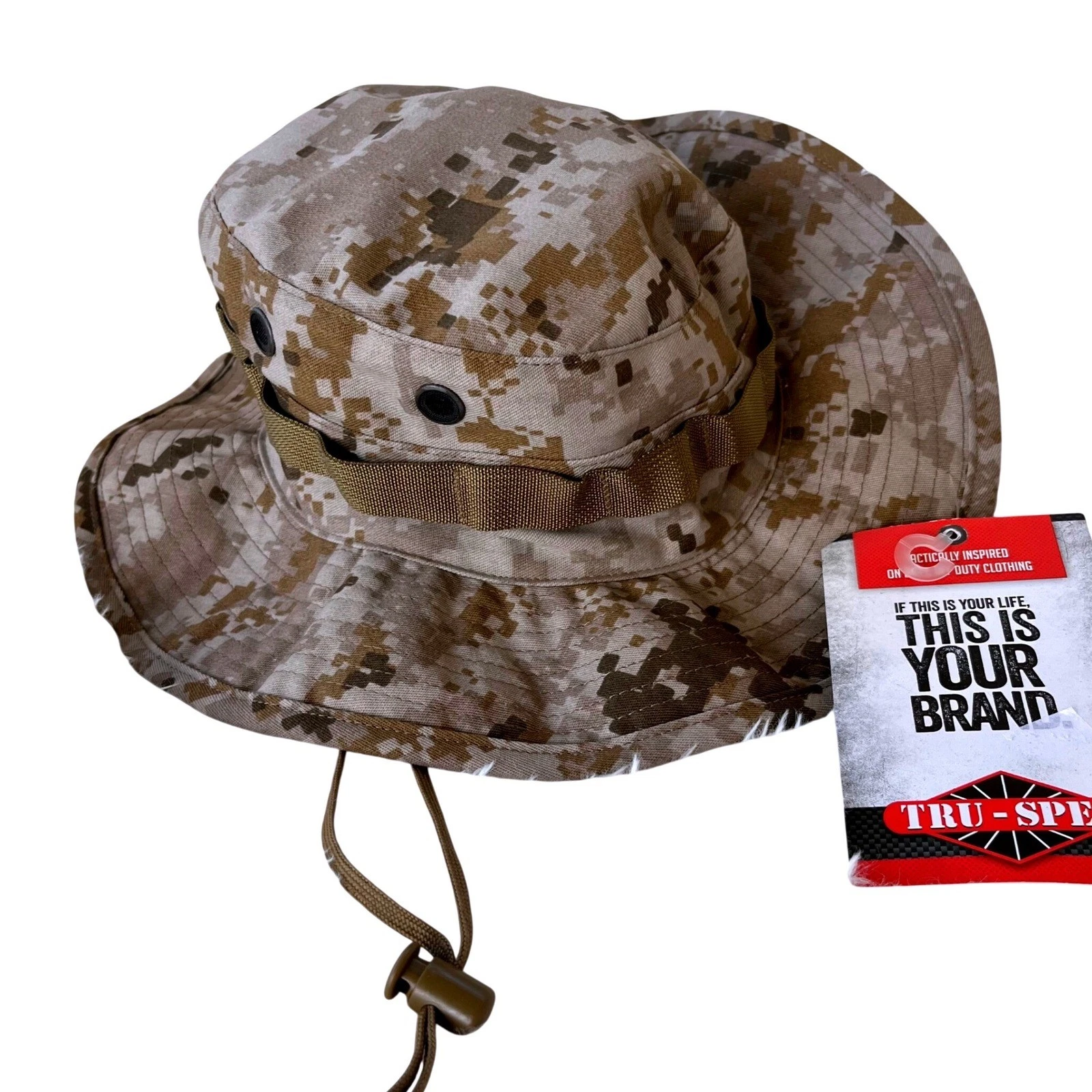 Tru-Spec Boonie Hat Gorpcore Desert Digital Camo Tactical Sun Hat 3230003 NEW