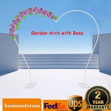 Reused Heart-shaped Balloon Arch Rack Garden Flower Backdrop Stand Wedding Decor