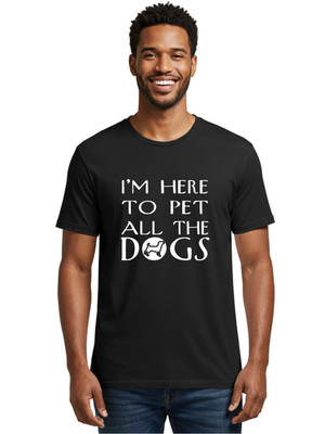 I_M Here Mens Graphic Tee, 100% Cotton, Casual Summer Wear