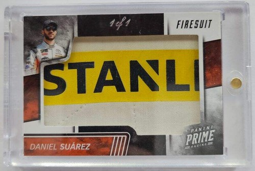 2018 DANIEL SUAREZ Panini Prime Racing Jumbo Stanley Tools Firesuit Swatch 1/1
