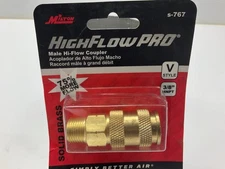 Milton Industries S767 V Style High Flow Air Hose To Tool Coupler 3/8" MNPT