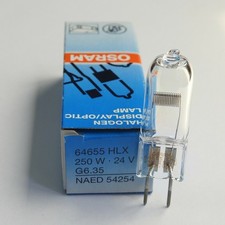 OSRAM HLX 64655 24V250W Slide Projector Shadowless Light Bulb 1 PC
