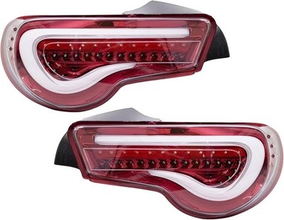 LED Sequential Tail Lights For 2012-2021 Scion FR-S GT86 BRZ Red Clear