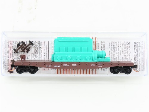 Coche plano N Micro-Trains MTL 04500310 LV Lehigh Valley 50' #10038 con motor de envío | Zustand: Used