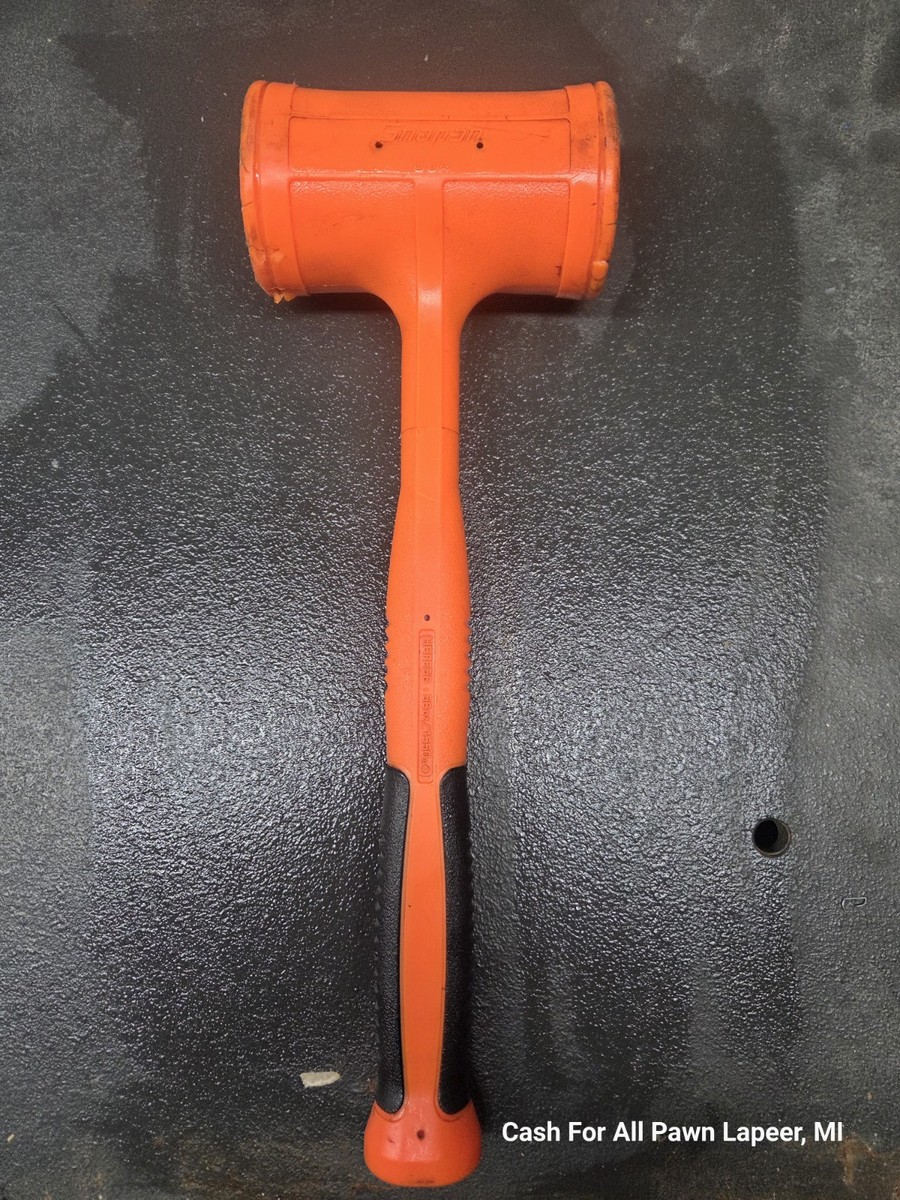 Snap-on tools 56oz Dead Blow Hammer Orange Soft Grip HBFE56 | eBay