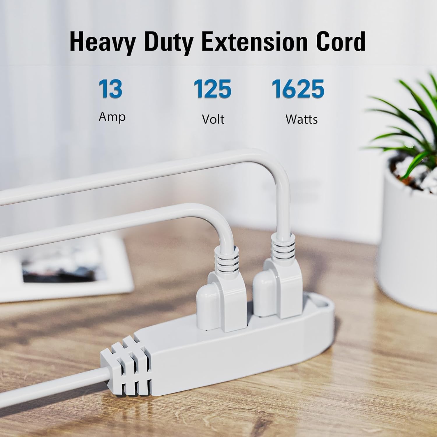 Kasonic 25 Ft 3 Outlet Extension Cord Indoor Outdoor