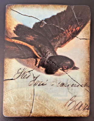 Sid Dickens Memory Block T-118 Bird in Flight ~ 2003 Garden of Light Collection